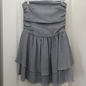 Cider Strapless Powder Blue Dress